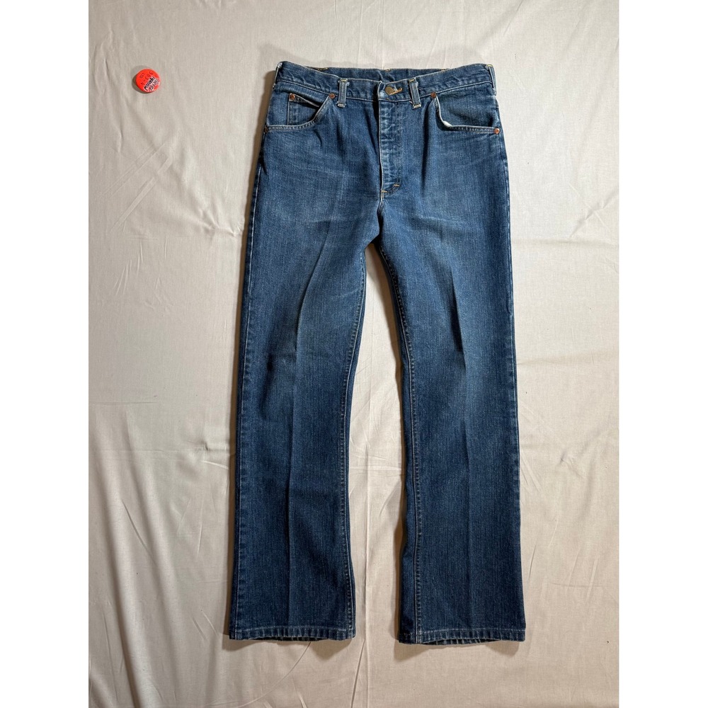 Vintage 70s Lee Riders Jeans Medium Wash Talon 42 Zip Straight Leg Denim